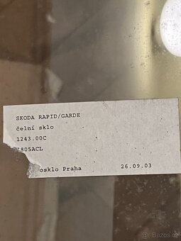 Přední nové sklo Škoda RAPID 130-136 / garde - 3