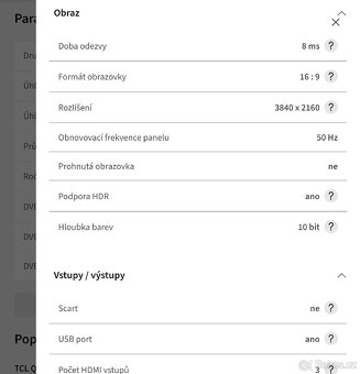 TV LED QLED TCL 75C635, 190cm - 3