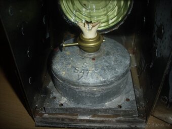 DRÁŽNÍ LAMPA - VELKÁ PETROLEJKA KOMPLETNÍ... - 3