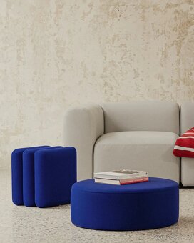 Luxusní Puf noo.ma – Folk Pouf Wide „Blueberry Pie“ - 3