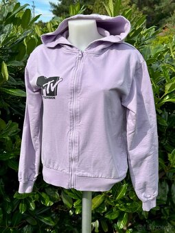 Bavlněná mikina s kapucí, zip, vel.158/164, MTV logo/obrázek - 3