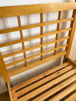 Jednolůžková postel,masiv - 3