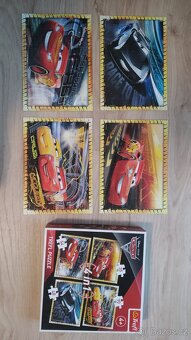 puzzle Blesk Mc Queen, dalsi auta, deskovka Mc Queen - 3