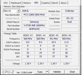 8GB DDR3L 1600 SODIMM NOVÉ X-STAR v orig. obalu 8 GB - 3