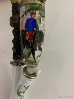 Porcelánová vojenská fajfka - 3