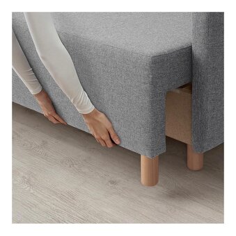 Šedá rozkládací pohovka Ikea model Bennebol - 3