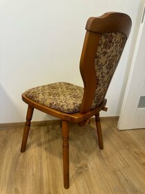 6 kusů dřevěných židlí na chalupu - 3