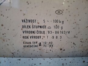 Prodám váhu Transporta 100kg - 3