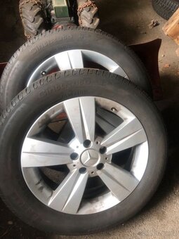 Alu kola Mercedes 5x112 r17 7j et56 pneu 225/55/17 - 3
