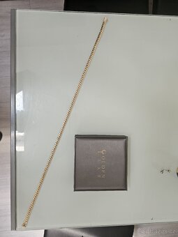Zlatý řetěz, 32,3g 18 karátů, délka 68,5cm, šíře ok 0,9cm - 3