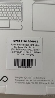 podsvicena klavesnice s pouzdrem pro iPad - 3