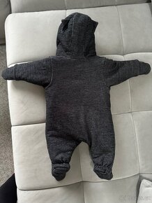PINOKIO Happy Day Teplý dětský  overal Black vel 56 - 3
