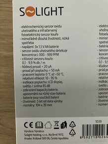 Detektor CO a kouře Solight - 3