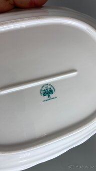 Mísa hluboká s motivem hus, modrá linka - 3