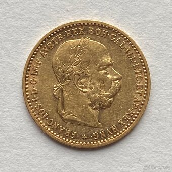 Rakousko Uhersko FJI. zlatá 10 koruna 1896 bz sbírkový stav - 3