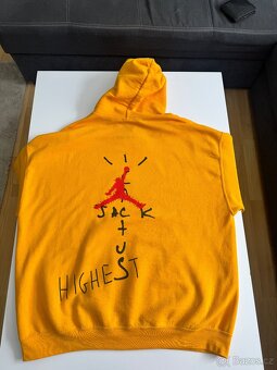 Travis Scott Jordan Cactus Jack Highest Hoodie Gold Vel XL - 3