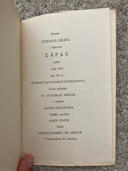 (podpis) Štefan Gráf - Zápas, 1939 - 3