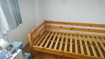 Dětská vysoká postel Flexa z masivní borovice 90x200 - 3