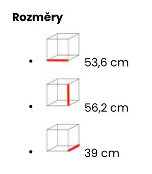 2x Noční stolek Mono písková béžová - 3