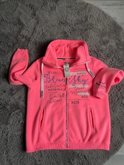 Značková dámská mikina SOCCX neon pink - NOVÁ - - 3