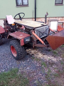 Malotraktor domácí výroby 4×4 - 3