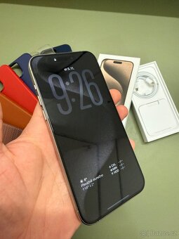 iPhone 15 Pro Max 256GB – Titan Grey – Stav jako nový - 3