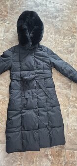 Nový kabát zimní černý v. L - 3