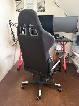 Herní židle DXRACER Formula Bílá/černá - 3