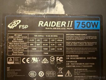FSP Raider II 750W – ATX PC zdroj - 3