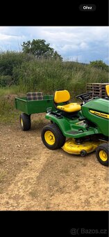 Vlecka, vozík, vlek, prives John Deere - 3