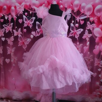 Dětské šaty pro družičku s vlečkou - 3