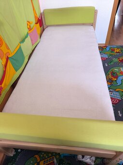 Dřevěná postel (dub Sonoma) 90x200 - 3