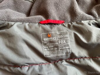 dětská péřová bunda Warmpeace Fox 110/116 - 3