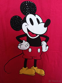 Dámské červené tričko Disney s Mickey Mousem - F&F - 3
