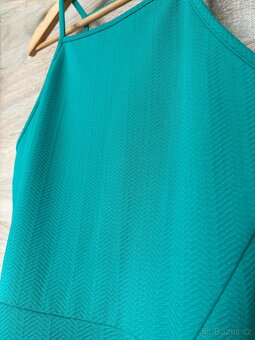 H&M vel. 42/XL letní zelené dámské šaty - 3