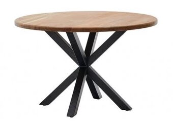 Jídelní stůl /120cm/divoký dub/černá/ - 3
