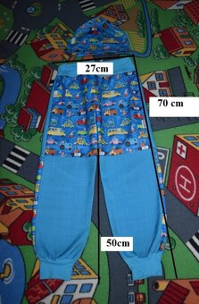 Prodám softshellové kalhoty s čepicí v motivu - 3