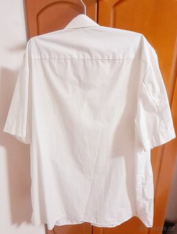 NOVÁ KOŠILE BÍLÁ kr. Rukáv Výpravčí, průvodčí ČD - 3