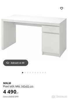 Psací stůl MALM IKEA - 3