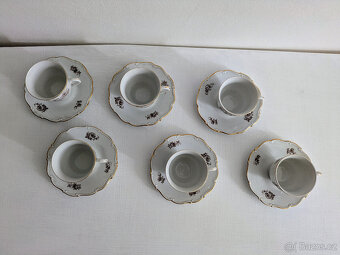 Porcelánová sada 6 šálků s podšálky (Horní Slavkov) - 3