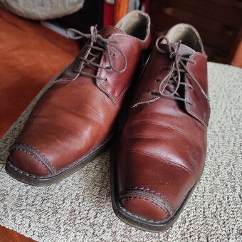 Kožené designové polobotky Spain - 3