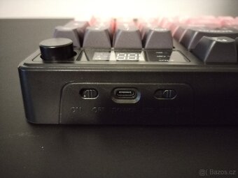 Tichá bezdrátová klávesnice s numerickou klávesnicí - Růžová - 3