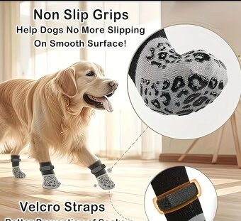 Ponožky pro psa ,protiskluzové 4 ks - 3