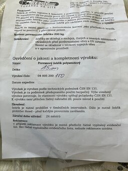 Provazový žebřík - nový - 15m - 3