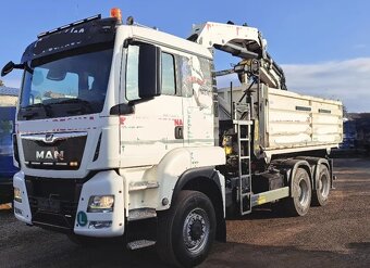 MAN TGS 33.420 - 6x6 – Sklápěč/Valník/tahač + HR-PALFINGER P - 3