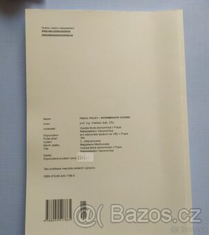 Fiscal policy - intermediate courze VŠE Praha inženýrské stu - 3
