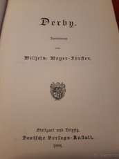 Starožitné vydání - Derby; W. Meyer- Foerster - 3