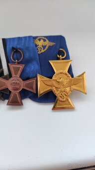 Německo Medailová lišta EK2+ policie 25 let - 3