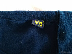ALPHA INDUSTRIES - MIKINA MODRÁ ZIPOVÁ, velikost "L" - 3