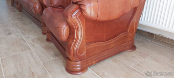 Kožená sedačka Pravá kůže. - 3